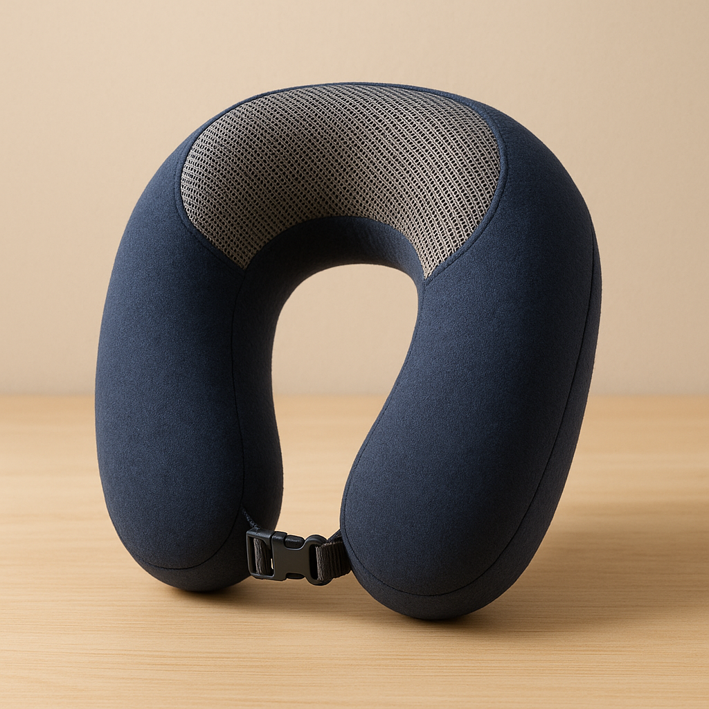 LUREXO Travel Pillow in Navy Blue